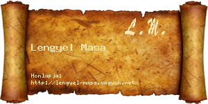 Lengyel Masa névjegykártya